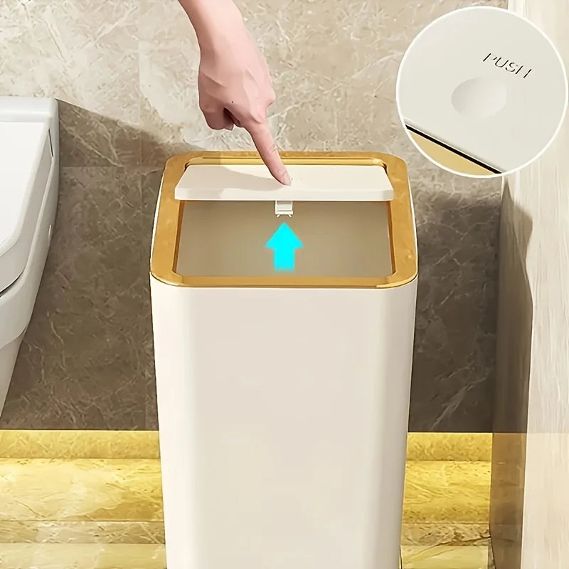 Poubelle automatique - 10L Blanche