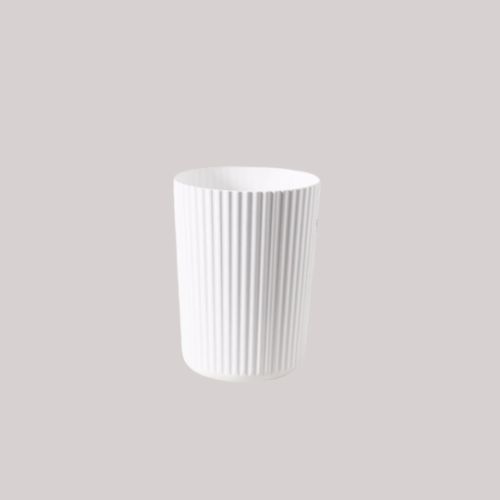 Poubelle de chambre - Rayures Blanche