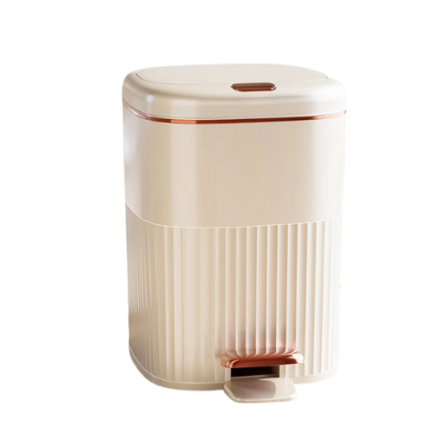 Poubelle à pédale - Blanche 10L