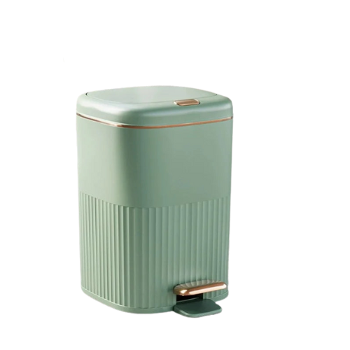 Poubelle à pédale - Vert 15L