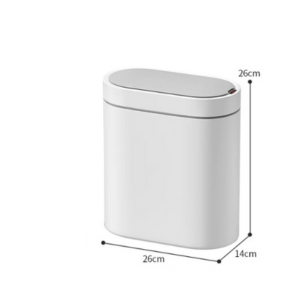 Poubelle automatique - Batterie Blanc 7L