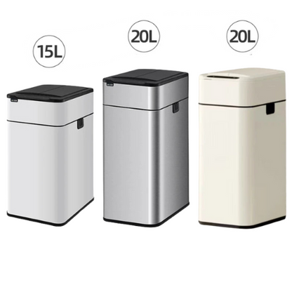 Poubelle de cuisine - Automatique Argent 15L