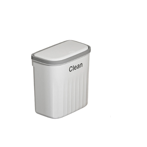 Poubelle de salle de bain - Blanc 6L