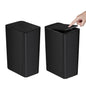 Poubelle de salle de bain - Escamotable Noir 10L x 2