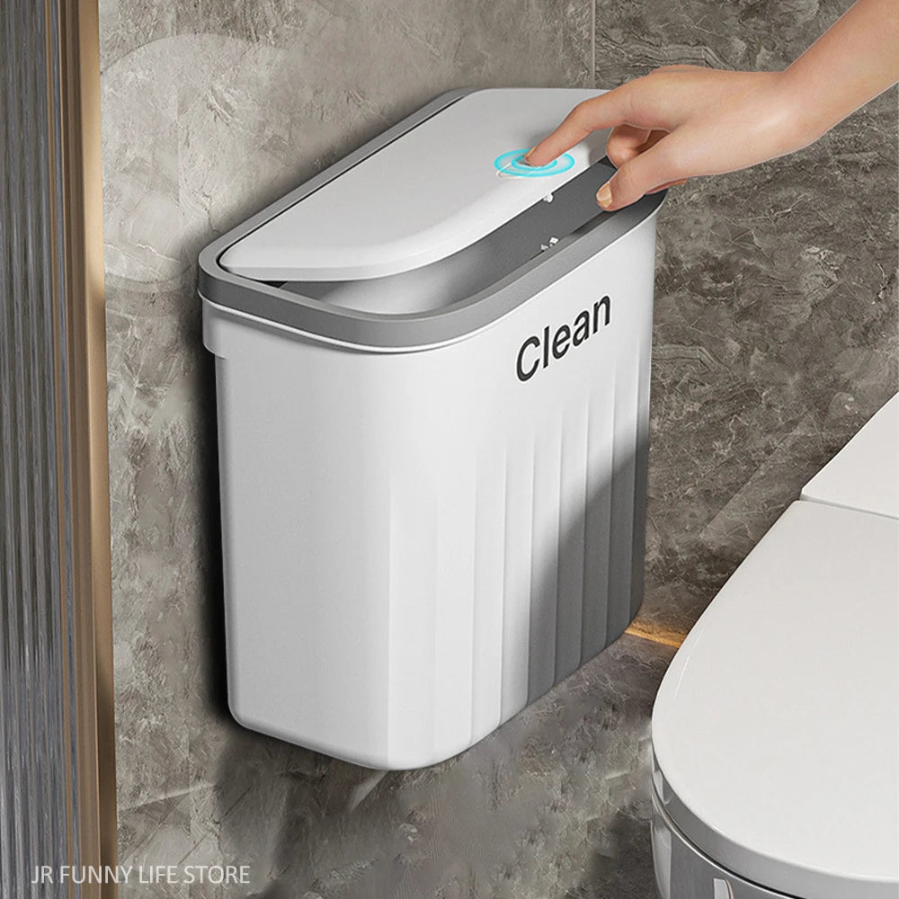 Poubelle de salle de bain - Jaune 12L