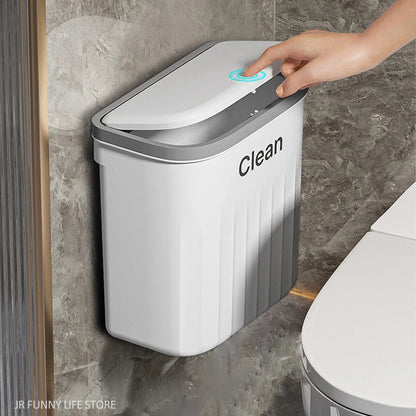 Poubelle de salle de bain - Blanc 6L