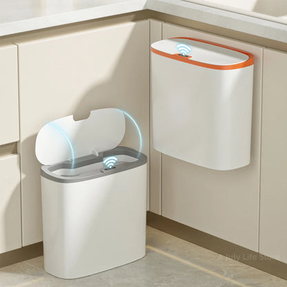 Poubelle de cuisine - intelligente 14L Grise USB