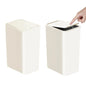 Poubelle de salle de bain - Escamotable Blanc 10L x 2