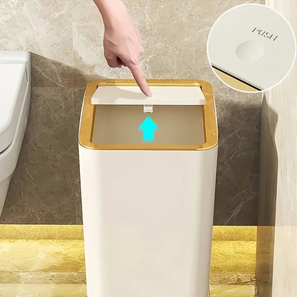 Poubelle automatique - 10L Blanche