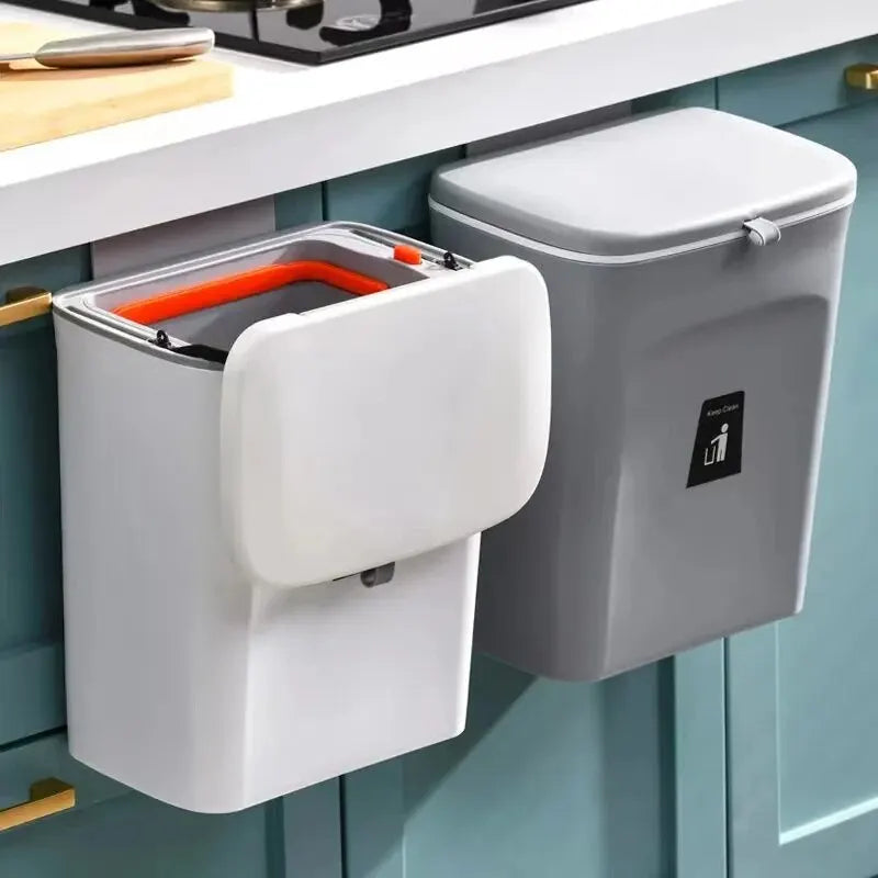 Poubelle de cuisine - Murale 7L & 9L Blanc