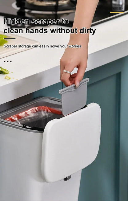 Poubelle de cuisine - Murale 7L & 9L Blanc
